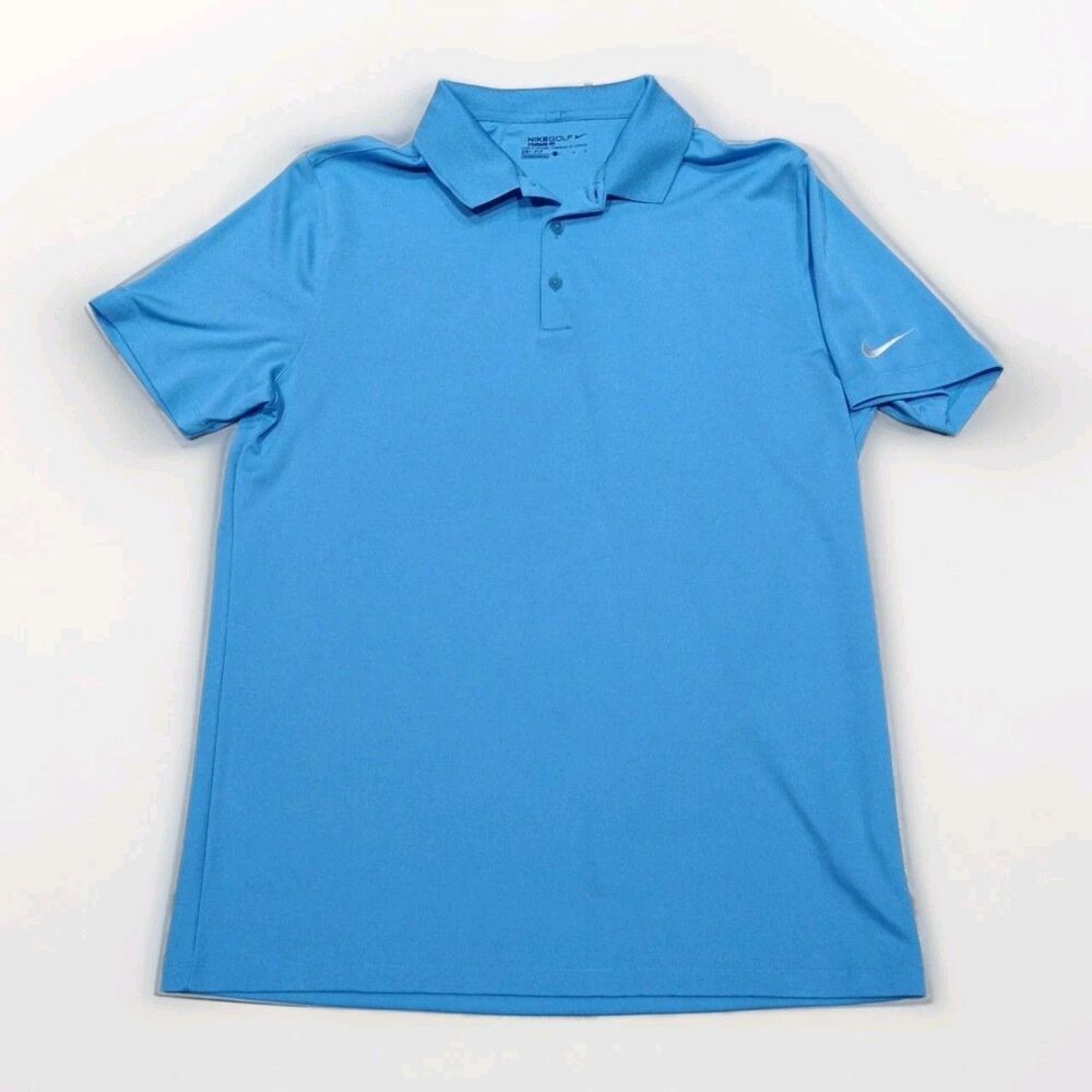 Nike Dri-Fit Sky Blue Golf Performance Polo Shirt Men's Size L BV0356-412